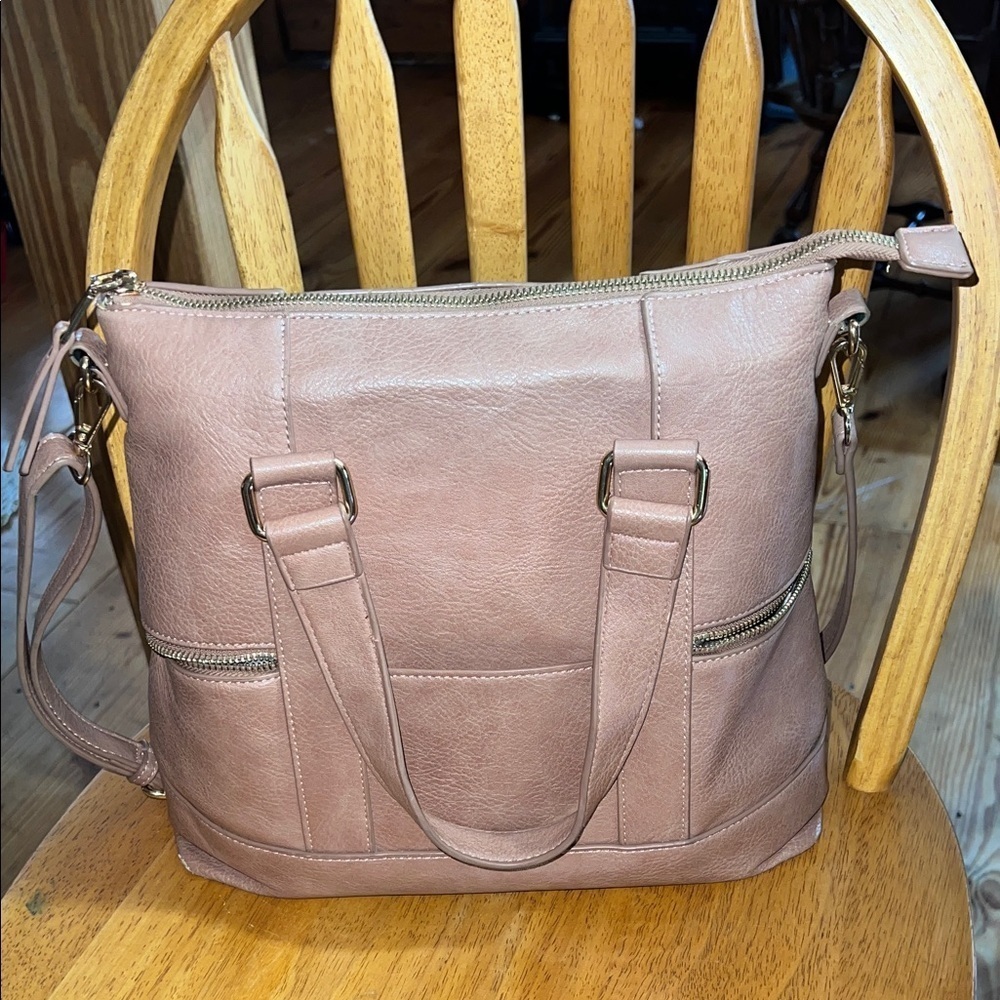 Madison West Handbag Crossbody Purse Tan